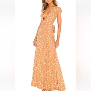 Tularosa Silk Wrap Dress/ Latte / sold out